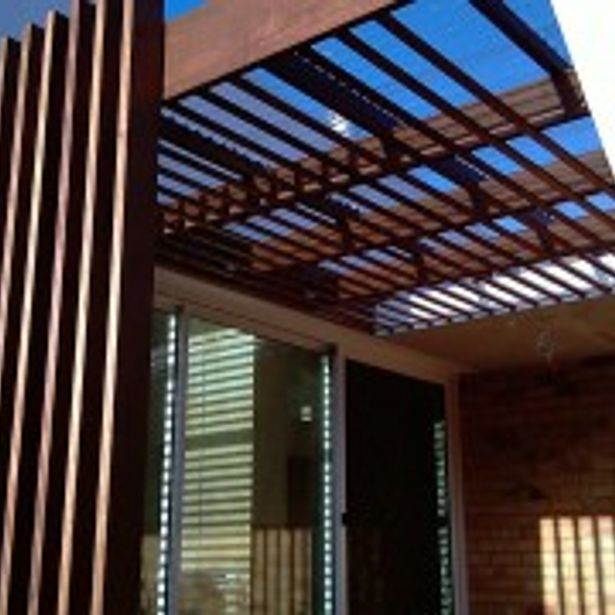 Deck With Spa And Pergola